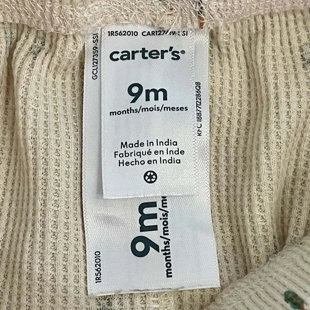 Carter's Baby 2-Piece Waffle Knit Henley Bodysuit and Pants Set